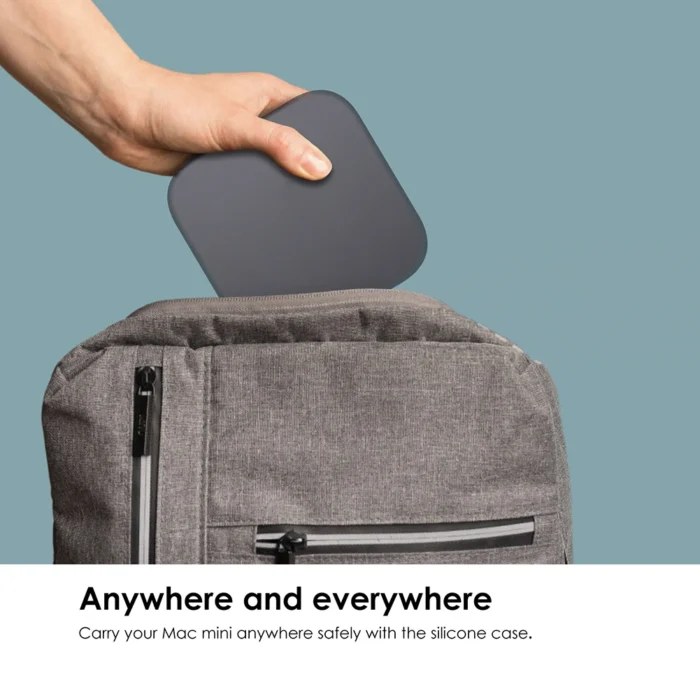 Schutzhülle für Mac Mini M4 Pro 2024 Silikon Schwarz Stoßfest Kratzfest – Bild 4