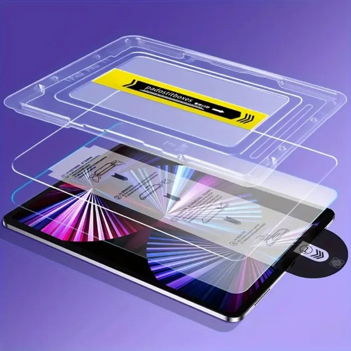 Displayschutz für iPad 2-11 Air Pro Mini Schutzglas Montagerahmen – Bild 1