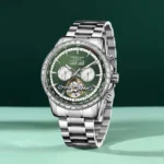 Automatikuhr Herren Business Edelstahl Mineralglas Datum Wochentag Wasserdicht