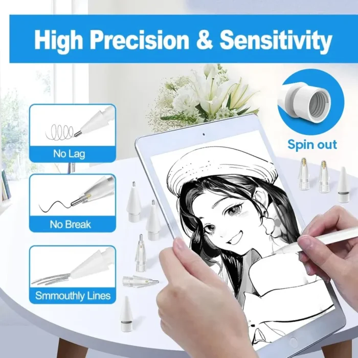 Ersatzspitzen für Apple Pencil 1. und 2. Generation Set 2B HB 2 mm 3 mm – Bild 5