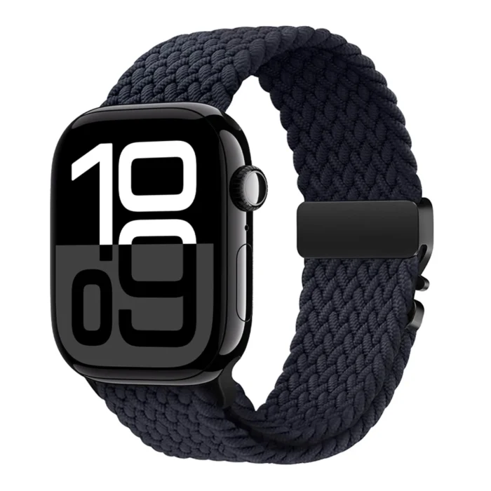 Armband für Apple Watch 41-49 mm Geflochtenes Nylon Luftdurchlässig Verstellbar – Bild 2