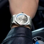 Herrenuhr Automatik 41 mm Edelstahl Mineralglas 50 m wasserdicht Leuchtzeiger – Bild 4