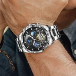 Herrenuhr Automatik Edelstahl Sichtfenster 43mm Spritzwassergeschützt – Bild 5