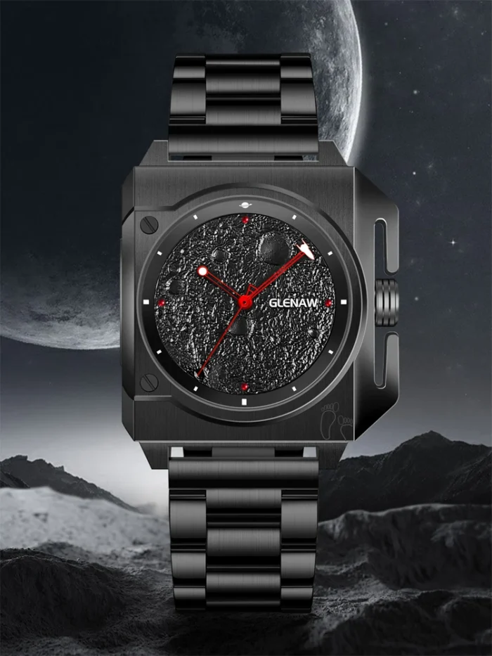 kf-S563dad095b0645d3b3f218fadfcf34afo.webp Herrenuhr Automatik Edelstahl Quadrat 41mm für Herren Leuchtzeiger 3ATM Zifferblatt – Bild 1