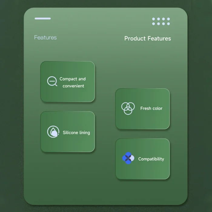 Aufbewahrungsbox für Apple Pencil 1 2 Generation ABS Silikon Magnet Weiß Blau – Bild 5