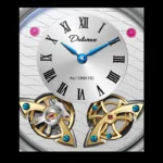 Automatikuhr für Herren Skelettuhr Edelstahl Gummiband 43 mm 30 m Wasserdicht – Bild 6