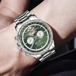 Automatikuhr Herren Business Edelstahl Mineralglas Datum Wochentag Wasserdicht – Bild 4