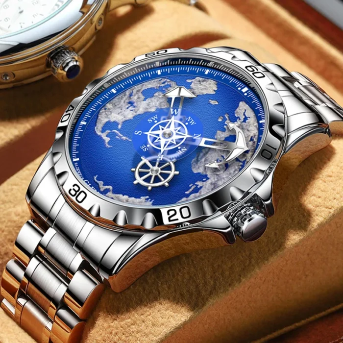 kf-S844a82b5e5ba4936bff39acdb73331549.webp Herren Armbanduhr für Glenaw Edelstahl Wasserdicht Leuchtend Sport Casual Outdoor – Bild 1