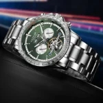 Automatikuhr Herren Business Edelstahl Mineralglas Datum Wochentag Wasserdicht – Bild 3