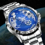 Herren Armbanduhr für Glenaw Edelstahl Wasserdicht Leuchtend Sport Casual Outdoor – Bild 2