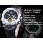 Armbanduhr f. Forsining Automatik Tourbillon Mondphase Datum 40mm – Bild 3