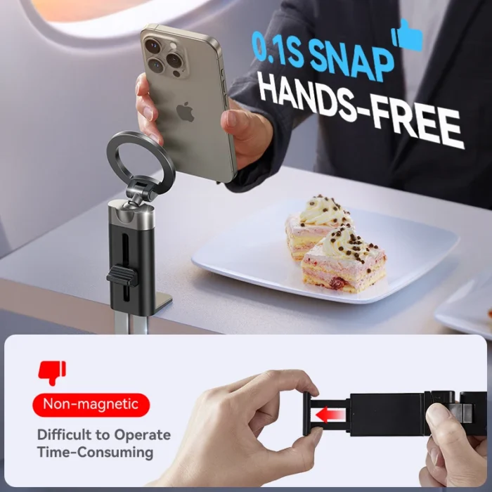 Flugzeug-Handyhalterung f. iPhone 15 Pro Max magnetisch 360° flexibel – Bild 2