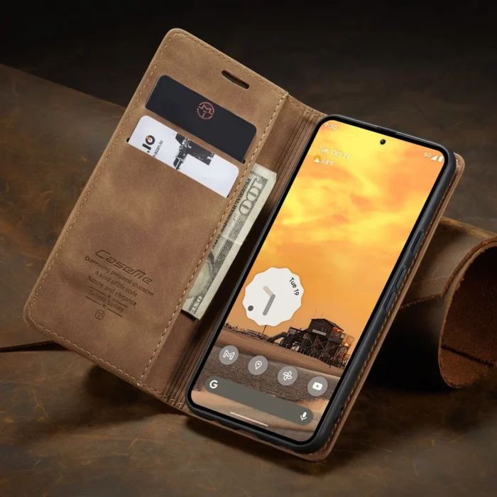 Handyhülle für Google Pixel 6 6a 7 7a 8 8a 9 9 Pro 9 XL Kunstleder Kartenfach – Bild 2