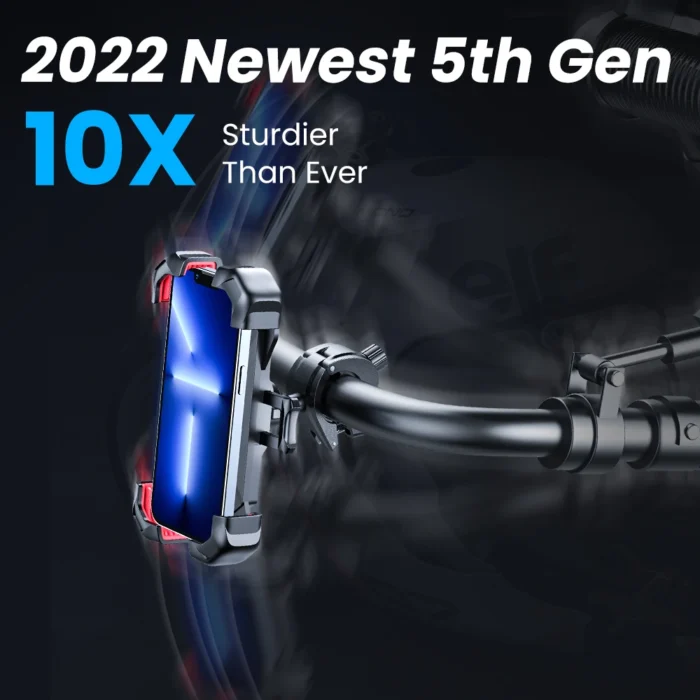 Fahrradhalterung f. 4.7-7 Zoll Smartphones 360° stoßfest – Bild 2