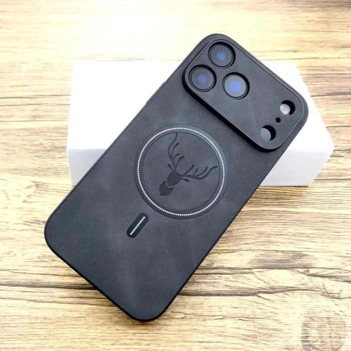 Kunstleder Hülle f. iPhone 17 16 15 14 13 12 11 Pro Max MagSafe Cover – Bild 4