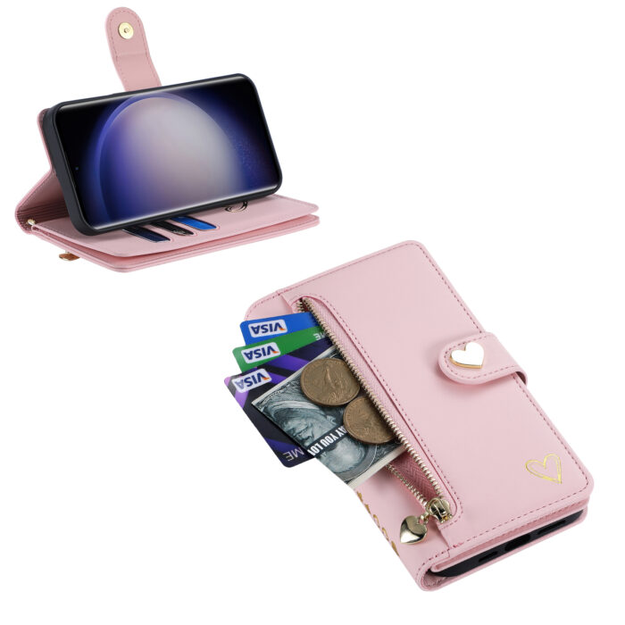 Handyhülle für Samsung Galaxy S22 S23 S24 Ultra A-Serie Kunstleder Kartenfach – Bild 8