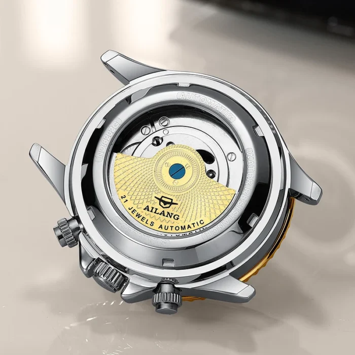 Automatikuhr Herren f. Ailang grün Skelett Tourbillon Edelstahl wasserdicht – Bild 6