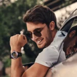 Skeleton Automatik Herrenuhr Gold Oyster 44mm Saphir 3ATM Edelstahl – Bild 5