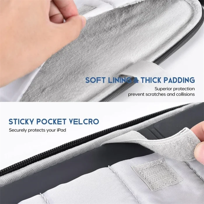 Wasserdichte Business Laptoptasche 11-16 Zoll stoßfest gepolstert Organizer Dokumententasche – Bild 4