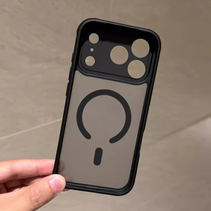 MagSafe Hülle iPhone 13 14 15 16 17 Pro Max Plus matt transparent wasserabweisend – Bild 4