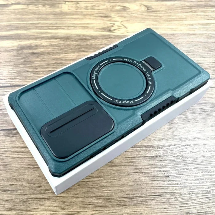 Magnetische Handyhülle mit Ständer für Samsung Galaxy S25 S24 S23 S22 Ultra Shockproof MagSafe Ladefläche – Bild 2