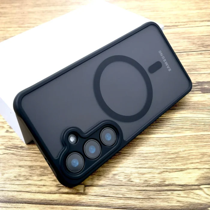 Transparente MagSafe Hülle für Samsung Galaxy A55 A54 A56 S24 S23 Anti Fingerprint – Bild 1