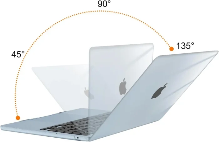 MacBook Air Pro Hülle Set 13-16" M1-M4 Hartschale Tastatur Folie Adapter – Bild 4