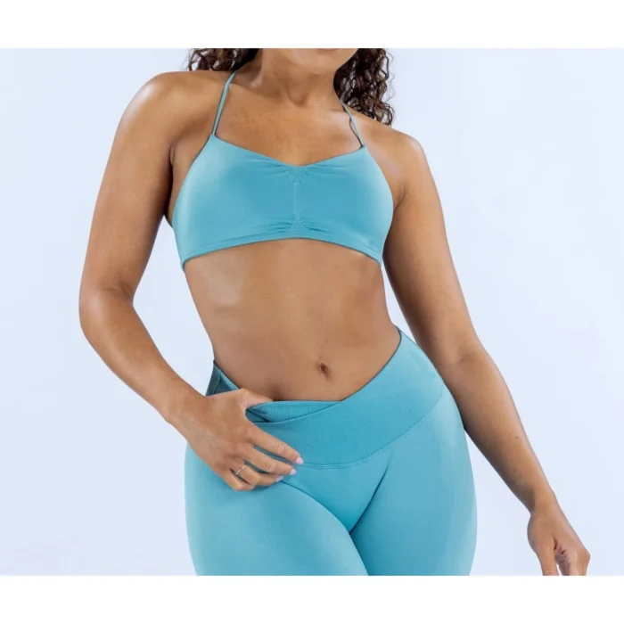 Sport BH Set Damen Yoga Fitness Atmungsaktiv High Waist Leggings Workout – Bild 1