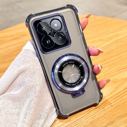 Magnet Ring Hülle für Xiaomi Redmi Poco transparent Stand Cover Schutz