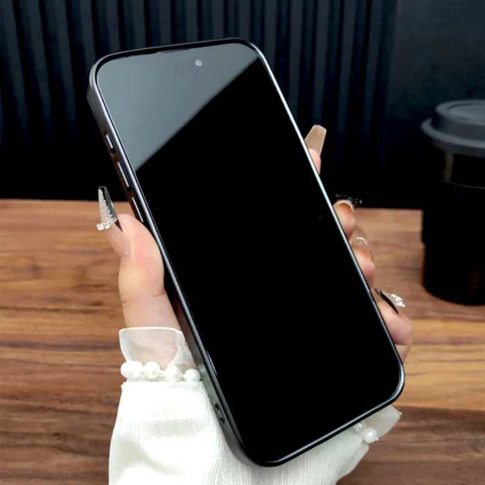 Premium MagSafe Handyhülle für iPhone 16 15 14 13 12 Pro Max transparent mit Metallring Schutz – Bild 4