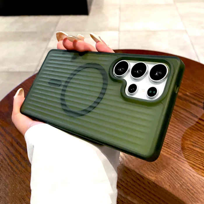 MagSafe Hülle für Samsung Galaxy S21 S22 S23 S24 S25 Ultra Plus Matte Grip – Bild 2