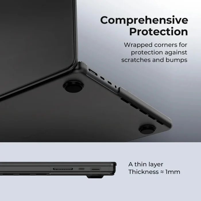 MacBook Air 13 Hülle M4 M3 M2 2025 Pro 14/16 Zoll Matte Ultradünn – Bild 4