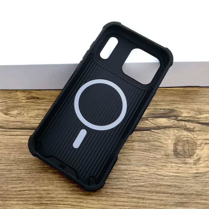 Schutzhülle f. iPhone 17 16 15 14 13 12 Pro Max MagSafe matt schwarz – Bild 4
