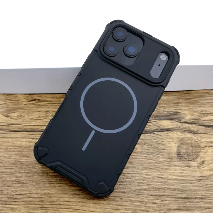 Schutzhülle f. iPhone 17 16 15 14 13 12 Pro Max MagSafe matt schwarz – Bild 1