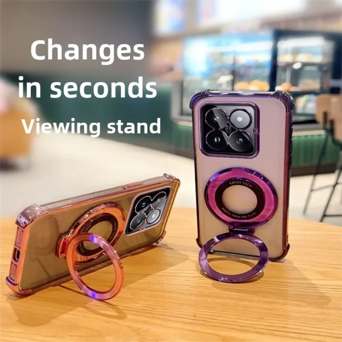 Magnet Ring Hülle für Xiaomi Redmi Poco transparent Stand Cover Schutz – Bild 3