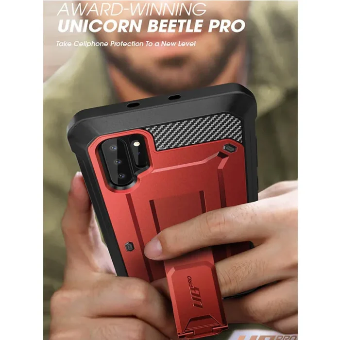 SUPCASE UB Pro Unicorn Beetle Pro Hülle Samsung Galaxy Note 10 Plus 5G Full Body Rugged Holster Kickstand Stoßfest OHNE Folie Schwarz Blau – Bild 6
