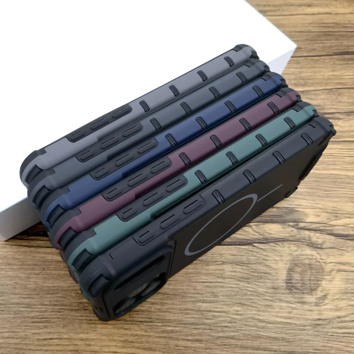 Schutzhülle f. iPhone 17 16 15 14 13 12 Pro Max MagSafe matt schwarz – Bild 6