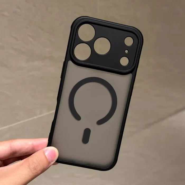 MagSafe Hülle iPhone 13 14 15 16 17 Pro Max Plus matt transparent wasserabweisend – Bild 3