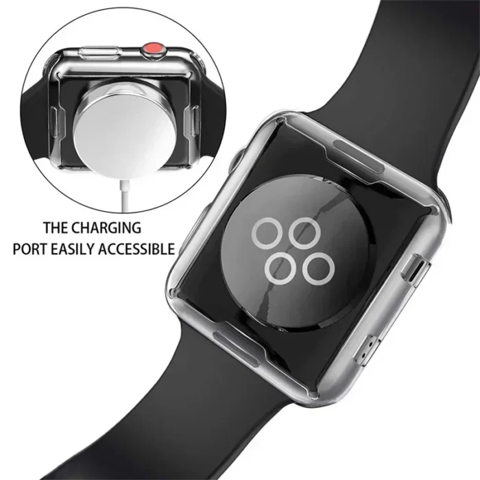 Transparenter TPU Gehäuseschutz für Apple Watch Serie 10 9 8 7 SE Ultra 38 40 41 42 44 45 46 49 mm – Bild 3