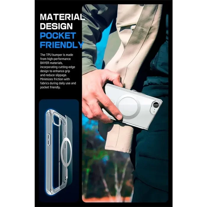 SUPCASE Hülle für iPhone 16e 6.1" 2025 MagSafe kompatibel Magnetisch Transparent Stoßfest – Bild 6