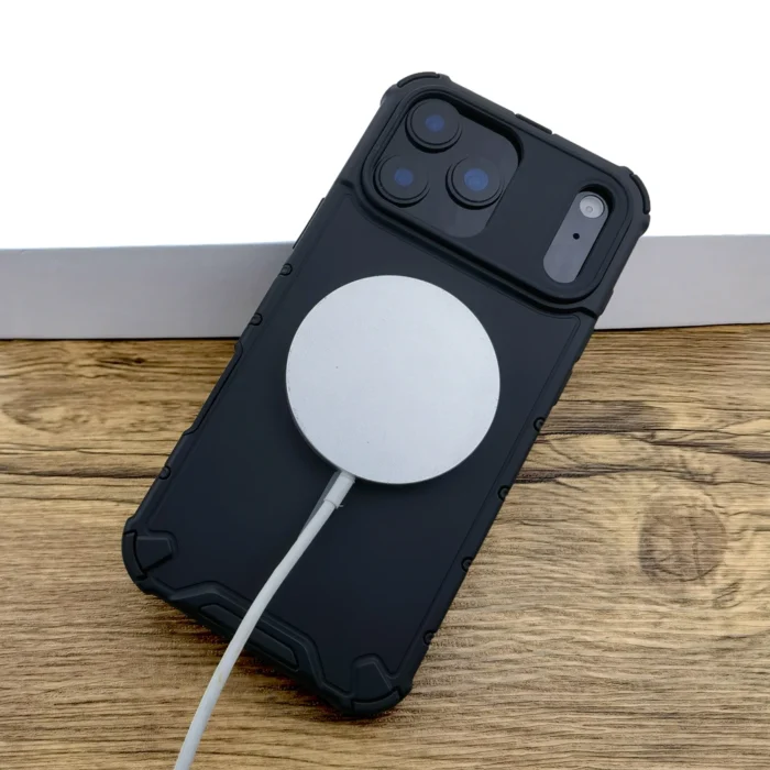 Schutzhülle f. iPhone 17 16 15 14 13 12 Pro Max MagSafe matt schwarz – Bild 3