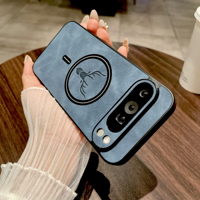 MagSafe Hülle Google Pixel 7 8 9 10 Lederoptik Wireless Charging – Bild 2