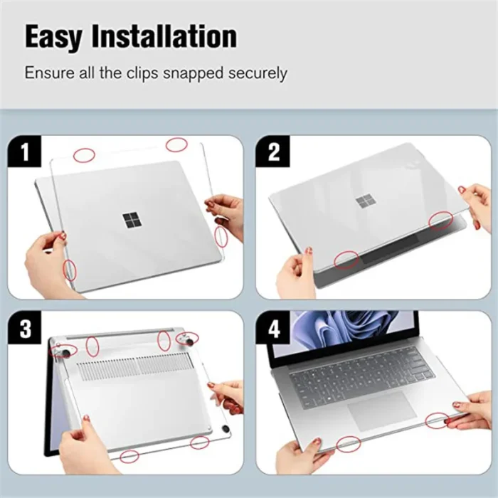 Matte Hartschale für Surface Laptop 3 4 5 15 Zoll Schutz Hülle schlank – Bild 6