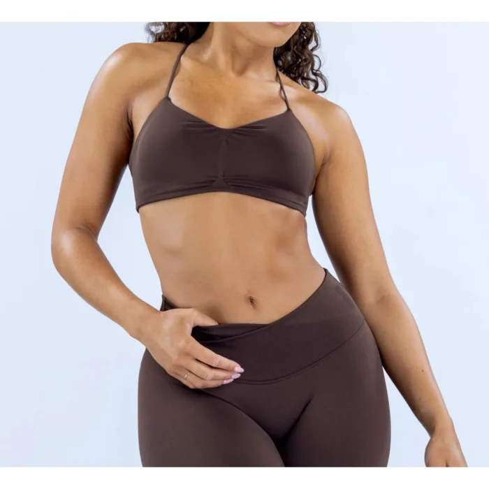 Sport BH Set Damen Yoga Fitness Atmungsaktiv High Waist Leggings Workout – Bild 6