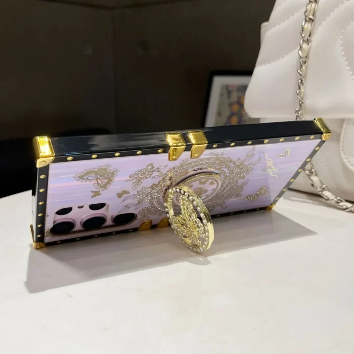 Luxus Perlmutt Glitzer Hülle mit Ringhalter für Samsung Galaxy S21 S22 S23 S24 S25 – Bild 6