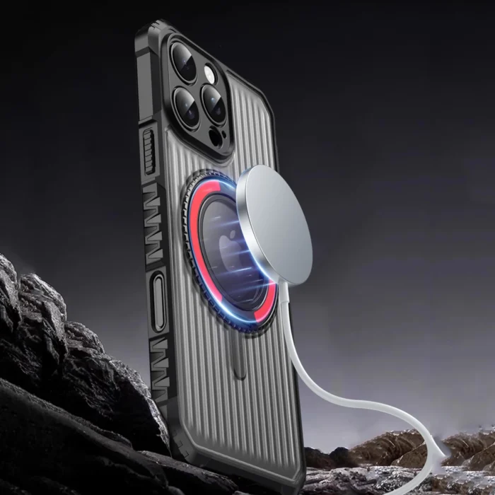 MagSafe iPhone Hülle mit 360° Drehständer & Magnetring Stoßschutz – Bild 4