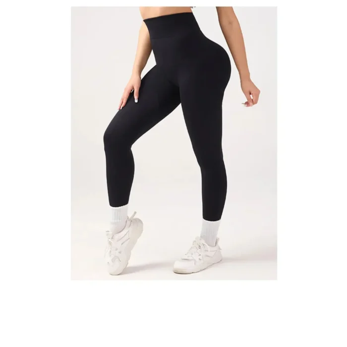 Hochtaillierte Fitnessleggings für Frauen Nahtlos Atmungsaktiv Yoga Sport Gym – Bild 6