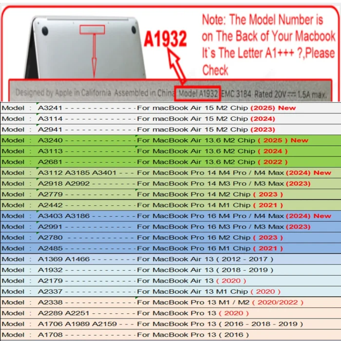 Ultradünne MacBook Air 13 & Pro 14 Zoll Hülle Set mit Tastaturfolie & Kameraabdeckung – Bild 6