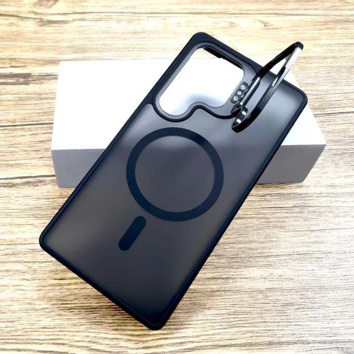 Schutzhülle f. Samsung Galaxy S25 S24 Ultra MagSafe matt transparent stoßfest – Bild 2