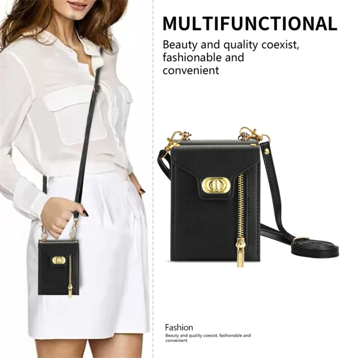 Samsung Galaxy Z Flip 6 5 4 3 Handyhülle mit Kartenfach & Umhänger Kunstleder Portemonnaie Tasche – Bild 3